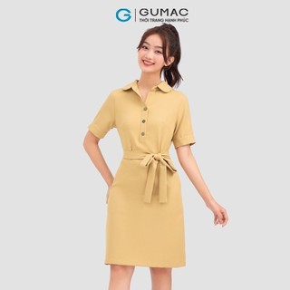 Đầm nữ GUMAC phối dây eo  LD1201