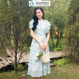 Đầm nữ GUMAC A bèo vai DD11031 