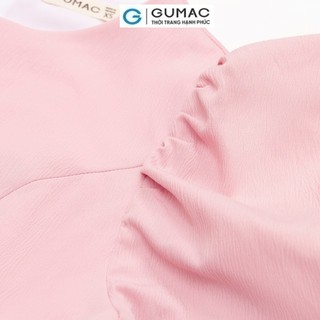 Đầm nữ GUMAC form A tay phồng  DC12060