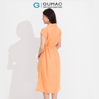 Đầm nữ GUMAC sơ mi vai kiểu  DD05041