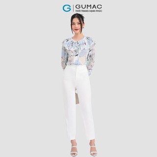 Áo sơ mi nữ GUMAC kiểu dập ly  AD03060