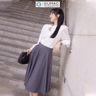 Chân váy nữ GUMAC basic dáng xòe B4  BVE00014