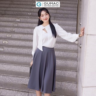 Chân váy nữ GUMAC basic dáng xòe B4  BVE00014