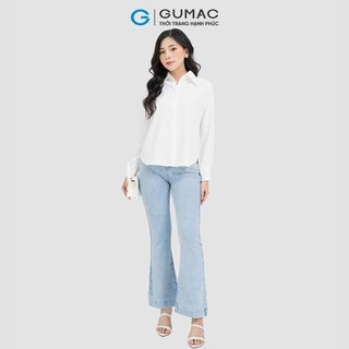 Áo sơ mi nữ GUMAC đô kiểu  AD04032