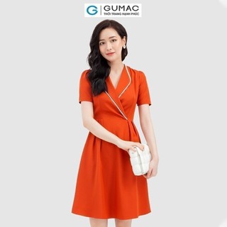 Đầm nữ GUMAC phối đăng ten DB928 
