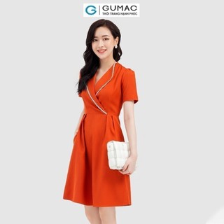 Đầm nữ GUMAC phối đăng ten DB928 