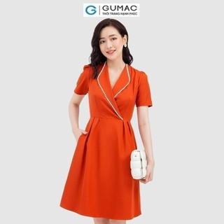 Đầm nữ GUMAC phối đăng ten DB928 