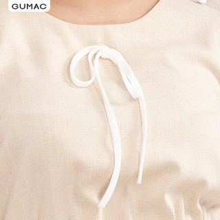 Đầm suông nữ GUMAC oversize 4 nút bọc DA10121 