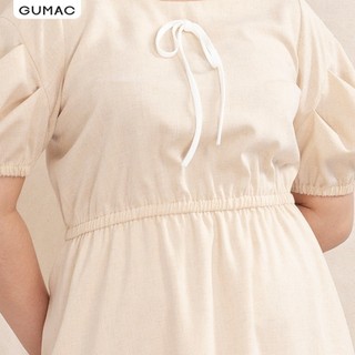 Đầm suông nữ GUMAC oversize 4 nút bọc DA10121 