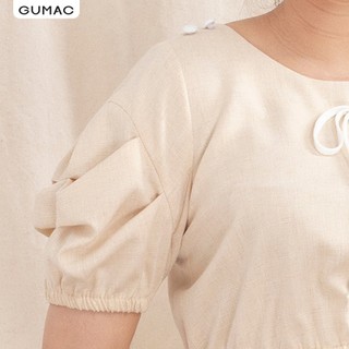 Đầm suông nữ GUMAC oversize 4 nút bọc DA10121 