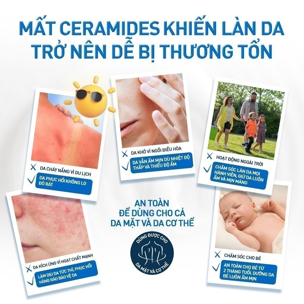 Kem dưỡng ẩm phục hồi chuyên sâu và giữ da ẩm mịn suốt 48H CERAVE MOISTURISING CREAM 50ML | BigBuy360 - bigbuy360.vn