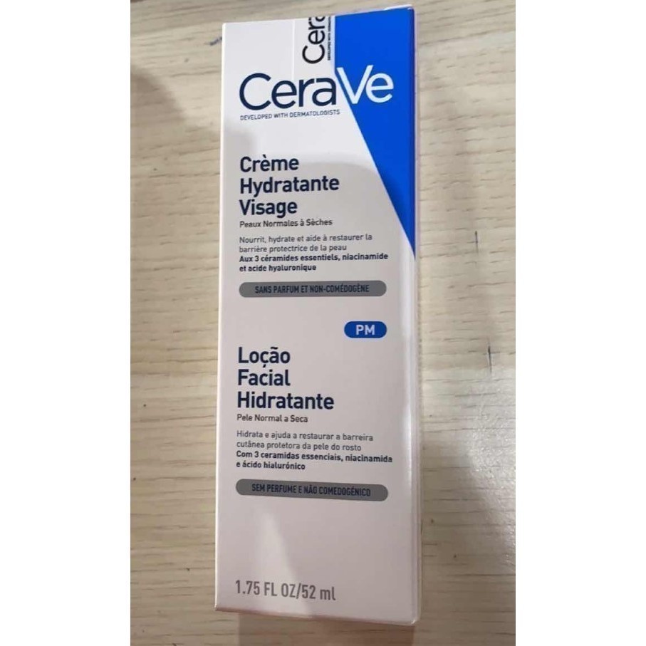 Sữa dưỡng ẩm phục hồi sâu và giữ da ẩm mịn, duy trì hàng rào bảo vệ da ban đêm CeraVe PM Facial Moisturising Lotion 52ML | BigBuy360 - bigbuy360.vn