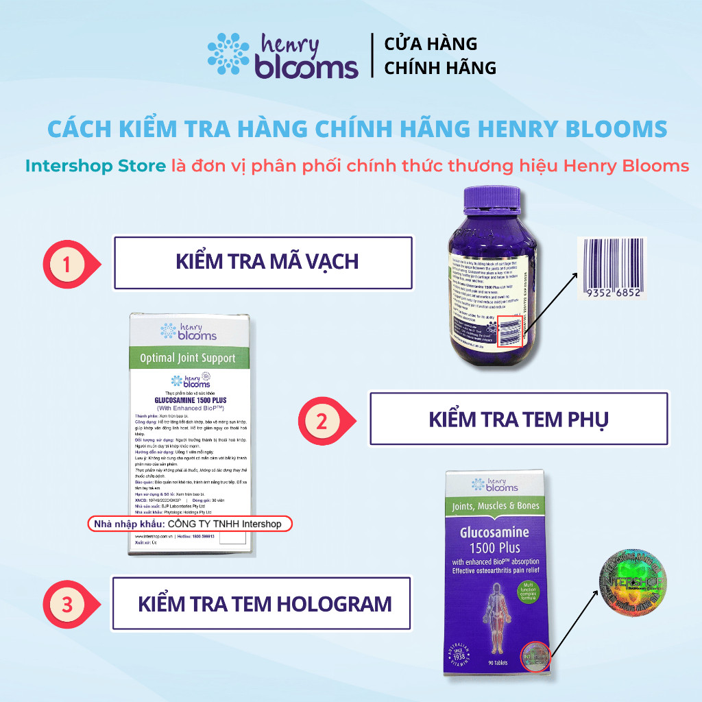 Viên uống hỗ trợ hoạt huyết Henry Blooms Ginkgo & Brahmi 3000 (60 viên) tăng cường tuần hoàn máu não HB0006/18 | BigBuy360 - bigbuy360.vn