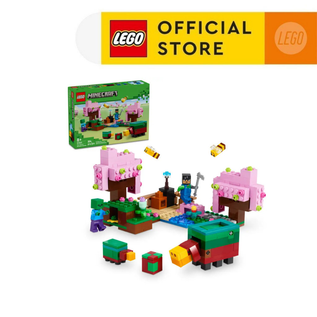 LEGO MINECRAFT 21260 Đồ Chơi Lắp Ráp Khu Vườn Hoa Anh Đào (304 chi tiết)