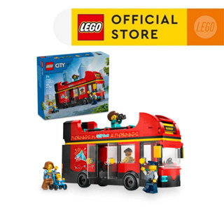  LEGO CITY 60407 Đồ Chơi Lắp Ráp Xe Buýt Hai Tầng Màu Đỏ  384 chi tiết  