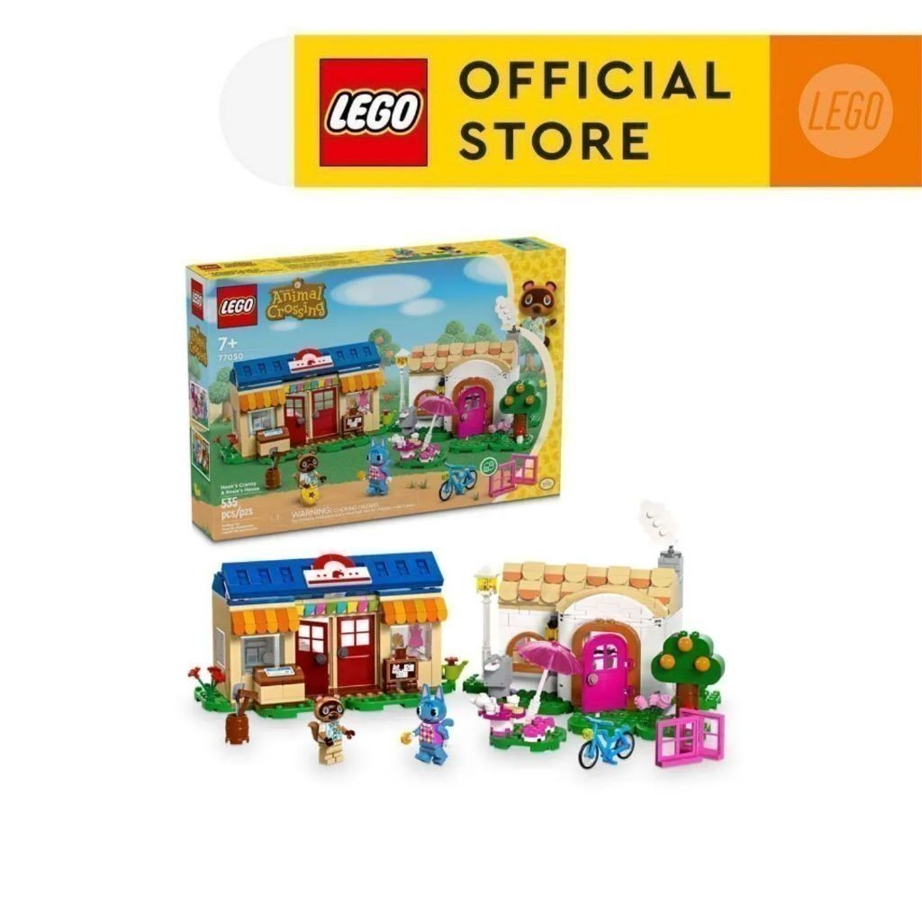 LEGO ANIMAL CROSSING 77050 Đồ Chơi Lắp Ráp Cửa Hàng Nook Và Nhà Rosie (535 chi tiết)