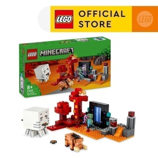  LEGO MINECRAFT 21255 Đồ chơi lắp ráp Cuộc phục kích cổng địa ngục Nether  352 chi tiết  
