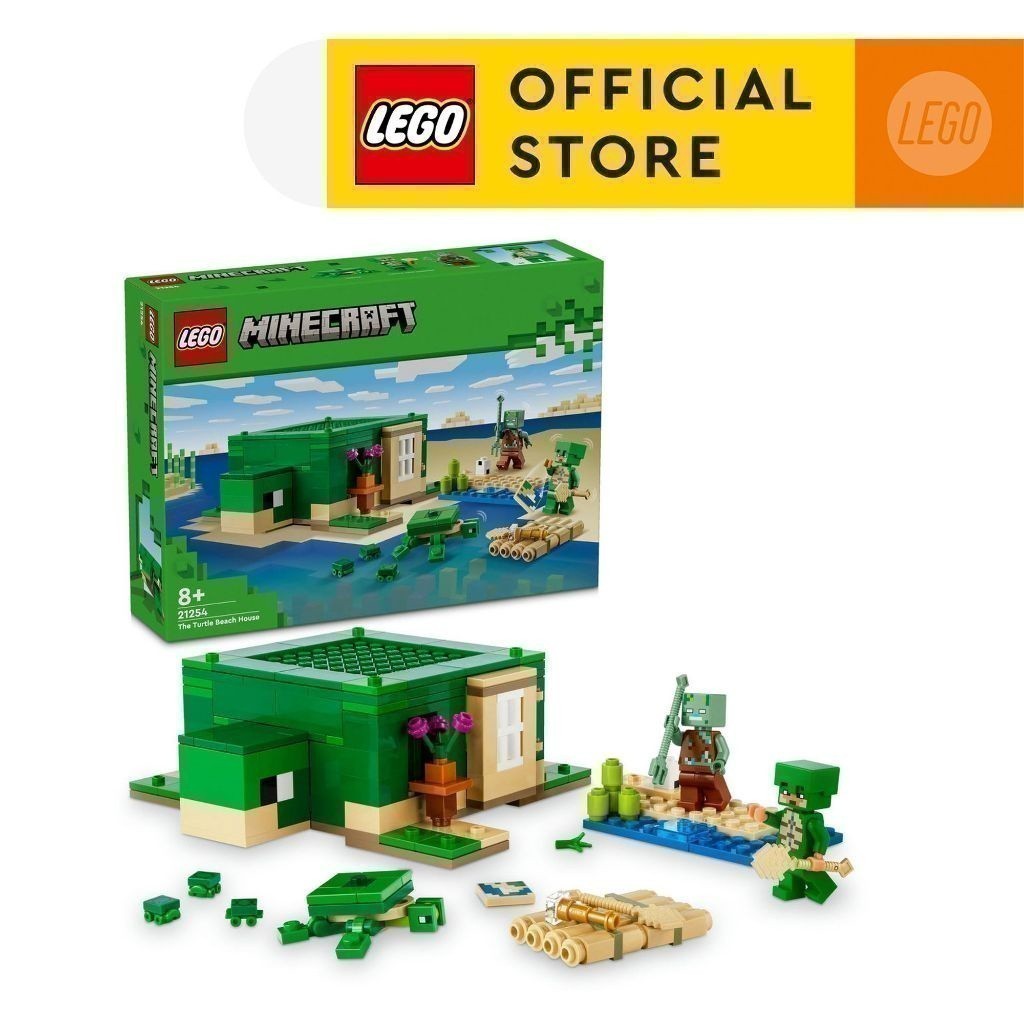  LEGO MINECRAFT 21254 Đồ chơi lắp ráp Ngôi nhà rùa biển  234 chi tiết  