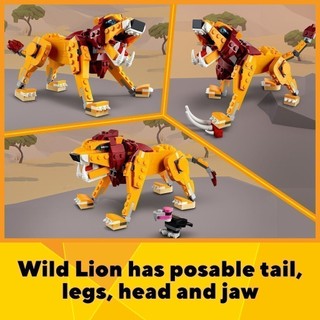  LEGO CREATOR 3in1 31112 Sư Tử Hoang Dã ( 224 Chi tiết)