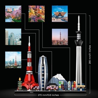 LEGO ARCHITECTURE 21051 Thành Phố Tokyo ( 547 Chi tiết)