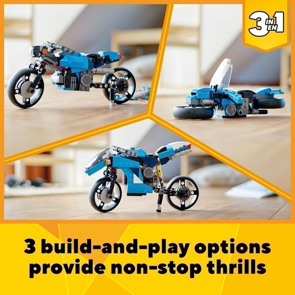 LEGO CREATOR 3in1 31114 Siêu Mô Tô ( 236 Chi tiết)