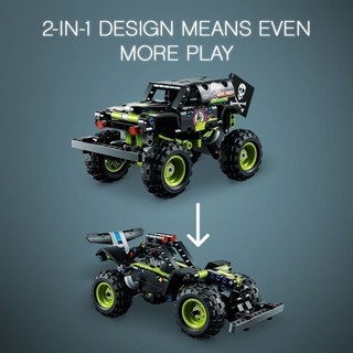 LEGO TECHNIC 42118 Chiến Xe Monster Jam Grave Digger ( 212 Chi tiết)