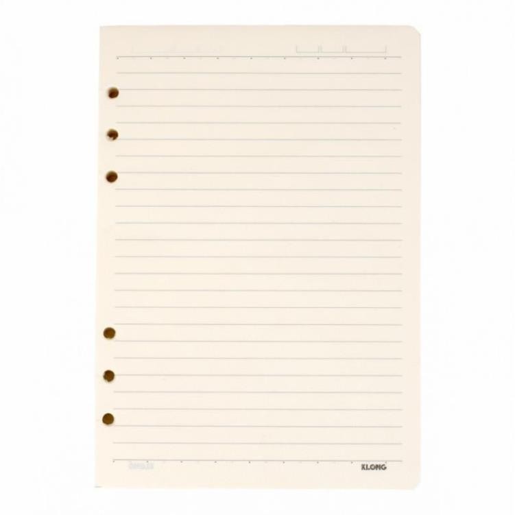 RUỘT sổ còng KLONG A4-A5-B5 Caro-lined-Dash-Dot, giấy refill binder A4-A5-B5 klong