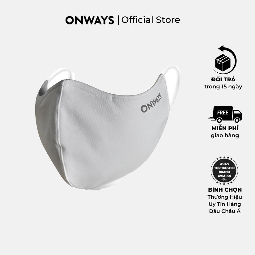 ONWAYS Khẩu Trang Vải Ngăn Ngừa Bụi, Chống Nắng Tối Ưu AMA 2001