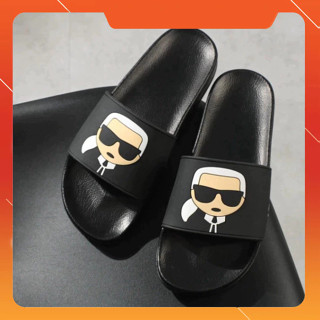  Dép Nam Nữ QUai Ngang Dép PU Karl cute mẫu mã đẹp form dáng năng động  Tiệm Dép Học Sinh  