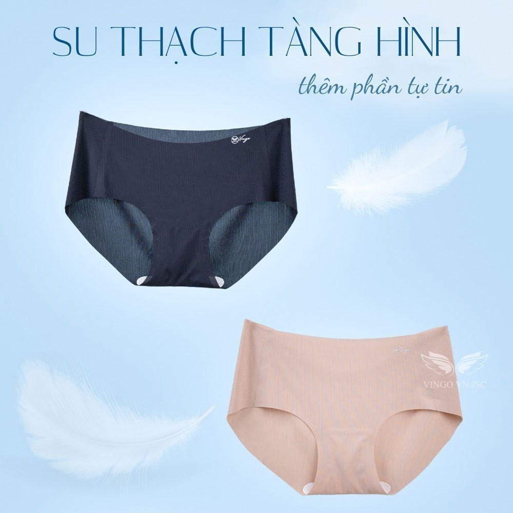 [QUÀ TẶNG KHÔNG BÁN] Quần lót nữ su thạch tàng hình không viền VINGO hàng Việt Nam Q421 VNGO
