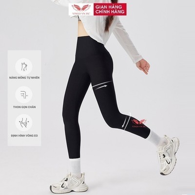 Quần legging nữ VINGO/VINGORIA dài nâng mông lưng cạp cao giữ nhiệt co giãn 4 chiều dáng thể thao LEG01