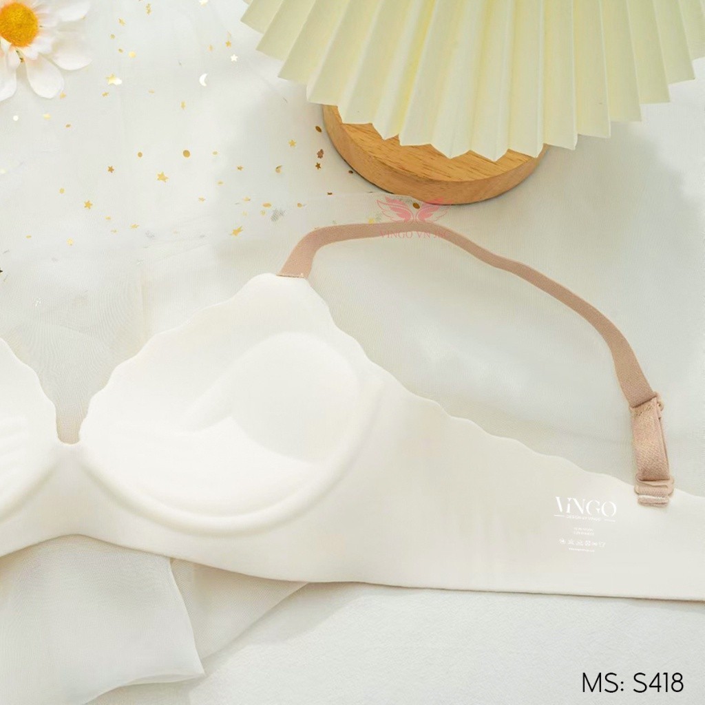 Áo lót không gọng nâng ngực VINGO/VINGORIA thiết kế không viền đúc su mát lạnh S418 - S436 | BigBuy360 - bigbuy360.vn