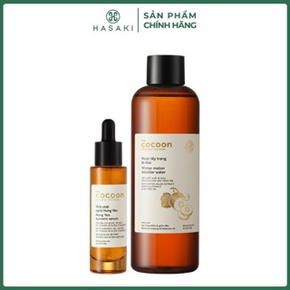 Combo Cocoon Tinh Chất Nghệ Hưng Yên 30ml + Nước Tẩy Trang Bí Đao 500ml Hasaki Sản Phẩm Chính Hãng