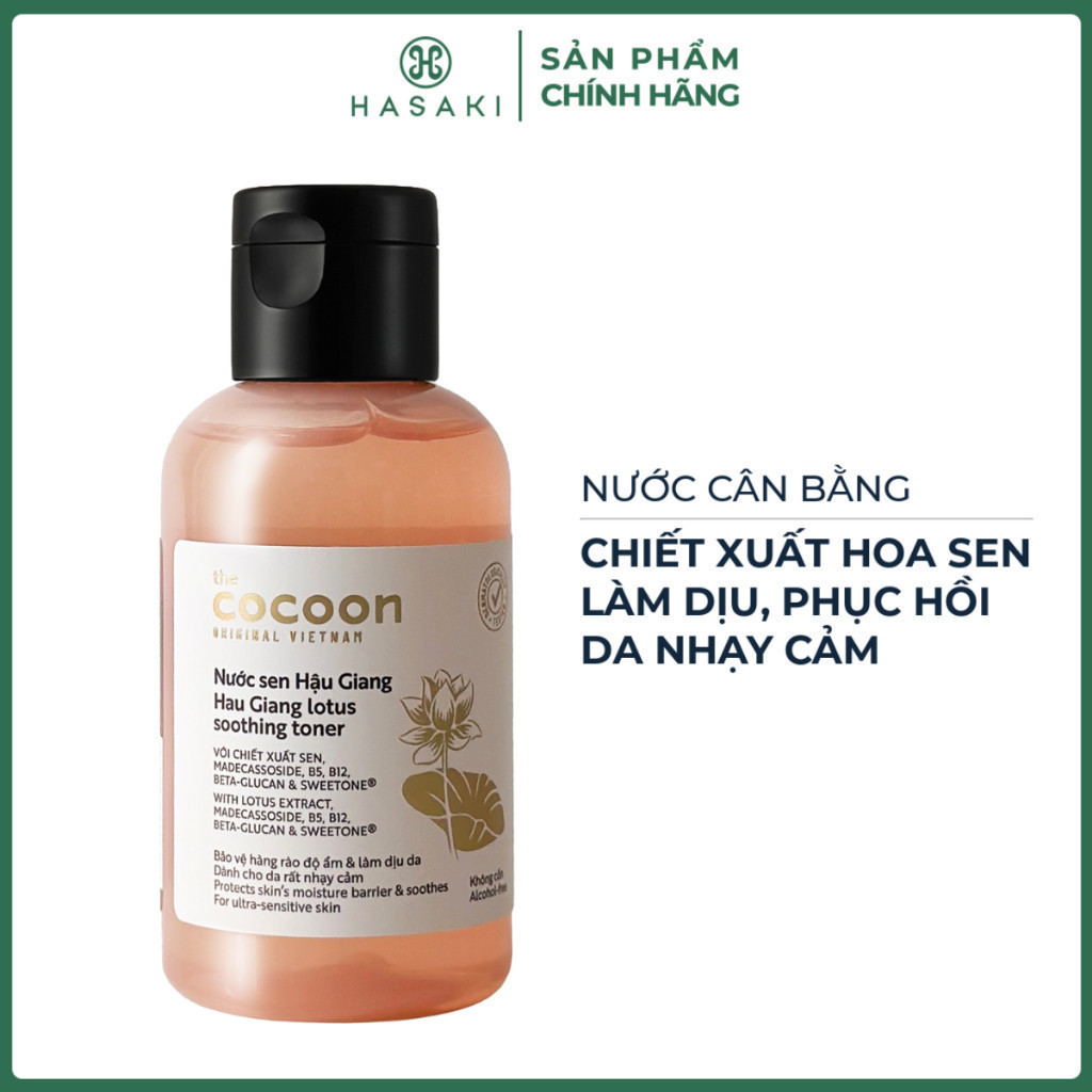 [DAILY] Nước Cân Bằng Cocoon Sen Hậu Giang Làm Dịu Da Nhạy Cảm Hasaki Sản Phẩm Chính Hãng