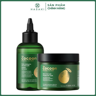 Combo Cocoon Kem Ủ 200ml & Nước Dưỡng Tóc Tinh Dầu Bưởi 140ml Hasaki Sản Phẩm Chính Hãng