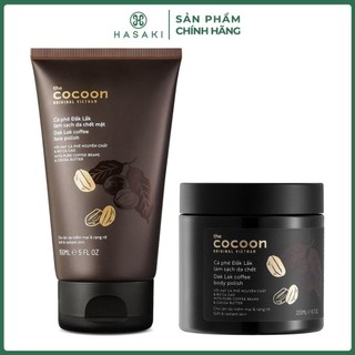   DAILY  Combo Cocoon Tẩy Da Chết Cho Mặt & Toàn Thân Từ Cà Phê Đắk Lắk  200ml+150ml  Hasaki Chính Hãng 