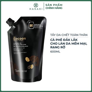 Túi Refill Tẩy Tế Bào Chết Toàn Thân Cocoon Sạch Da Dak Lak Coffee Body Polish 600ml Hasaki