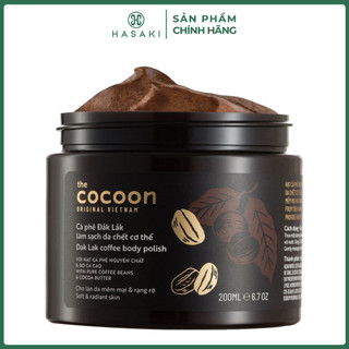   DAILY  Cà Phê Đắk Lắk Tẩy Da Chết Toàn Thân Cocoon Dak Lak Coffee Body Polish 200ml Hasaki chính hãng 