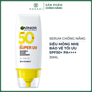 Serum Chống Nắng Garnier Mỏng Nhẹ Bảo Vệ Tối Ưu SPF50+ PA+++ 30ml Hasaki Chính Hãng