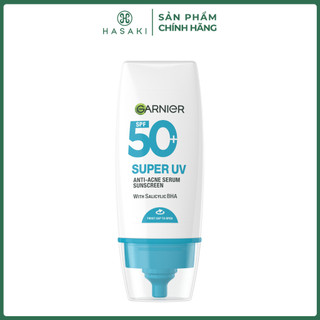   DAILY  Serum Chống Nắng Garnier 12H Kiềm Dầu & Hỗ Trợ Giảm Mụn 30ml Serum Sunscreen SPF50+ PA++++ Hasaki 