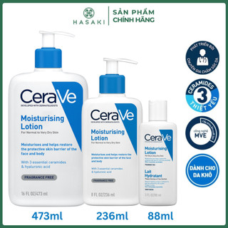   LIVE 20.12   DAILY  Sữa Dưỡng Thể Cerave Cho Da Khô Đến Rất Khô 473ml 236ml 88ml Hasaki Sản phẩm chính hãng 