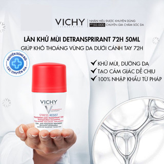 [DAILY] Lăn Khử Mùi Vichy Khô Thoáng Vùng Da Dưới Cánh Tay 48H - 72H 50ml Hasaki Chính Hãng
