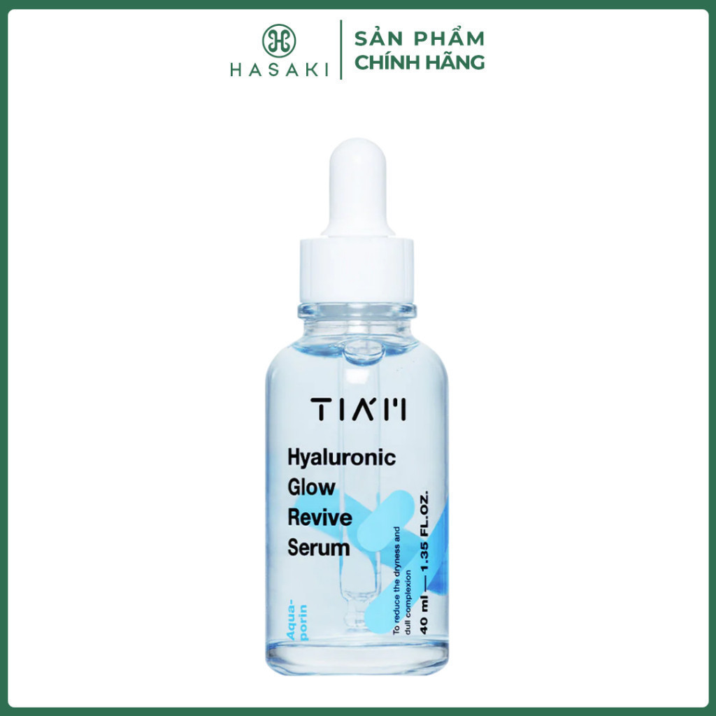 [BULSAN - DAILY] Serum Tia'm HA Cấp Nước, Hỗ Trợ Căng Bóng Da 40ml Hyaluronic Glow Revive Serum Hasaki Chính Hãng