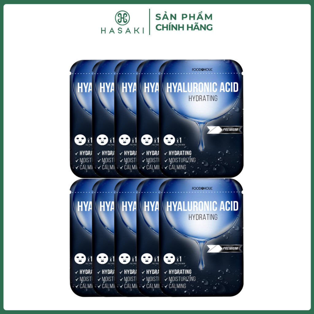   BULSAN  Combo 10 Mặt Nạ Foodaholic 23mlx10 Hasaki Sản Phẩm Chính Hãng 