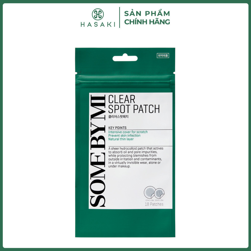   DAILY  Miếng Dán Mụn Some By Mi Clear Spot Patch 18 Miếng Hasaki Sản phẩm chính hãng 