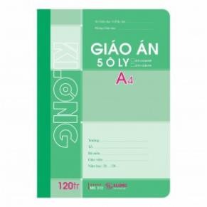 Vở giáo án ô ly - 120 trang; Ms 312 (T5)