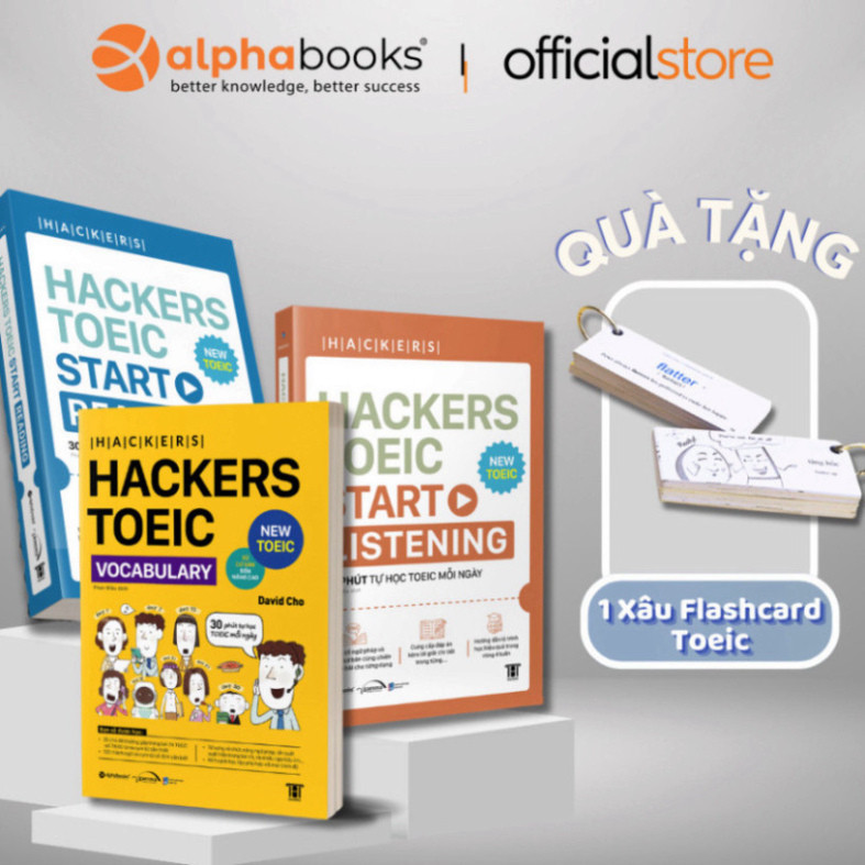 Sách - Combo Hackers TOEIC : VOCABULARY + START READING + START LISTENING - SAP