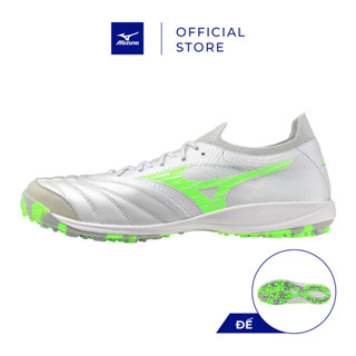 Giày Futsal Unisex Mizuno Morelia Neo Sala Β Japan Tf - Trắng Xanh Lá Neon - Q1GB251037