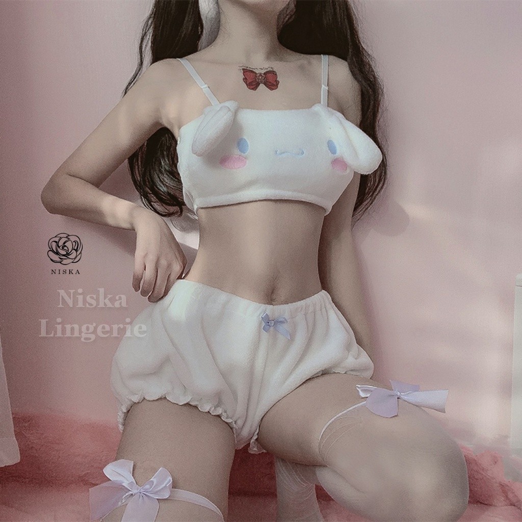 Bộ ngủ bông xinh xắn (có 3 màu) - Mã B122