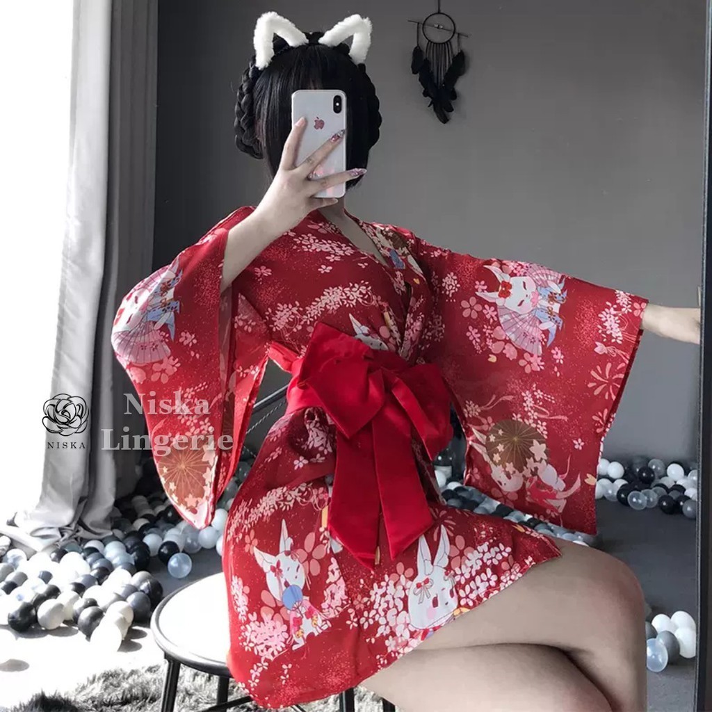 Bộ choàng Kimono Nhật Bản - Mã D210